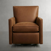 Rudy Leather Swivel Recliner